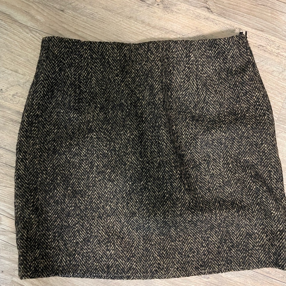 H&M Black and Brown Pencil Skirt